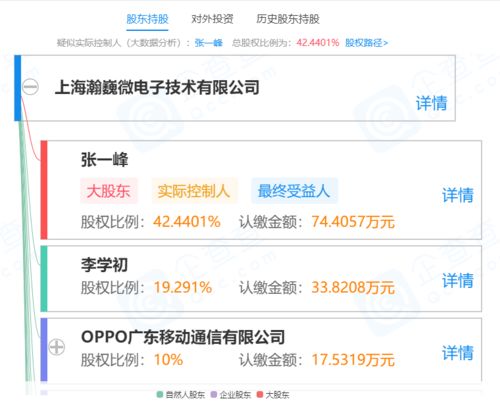 OPPO關聯公司戰略入股上海瀚巍微電子，深化集成電路芯片設計布局